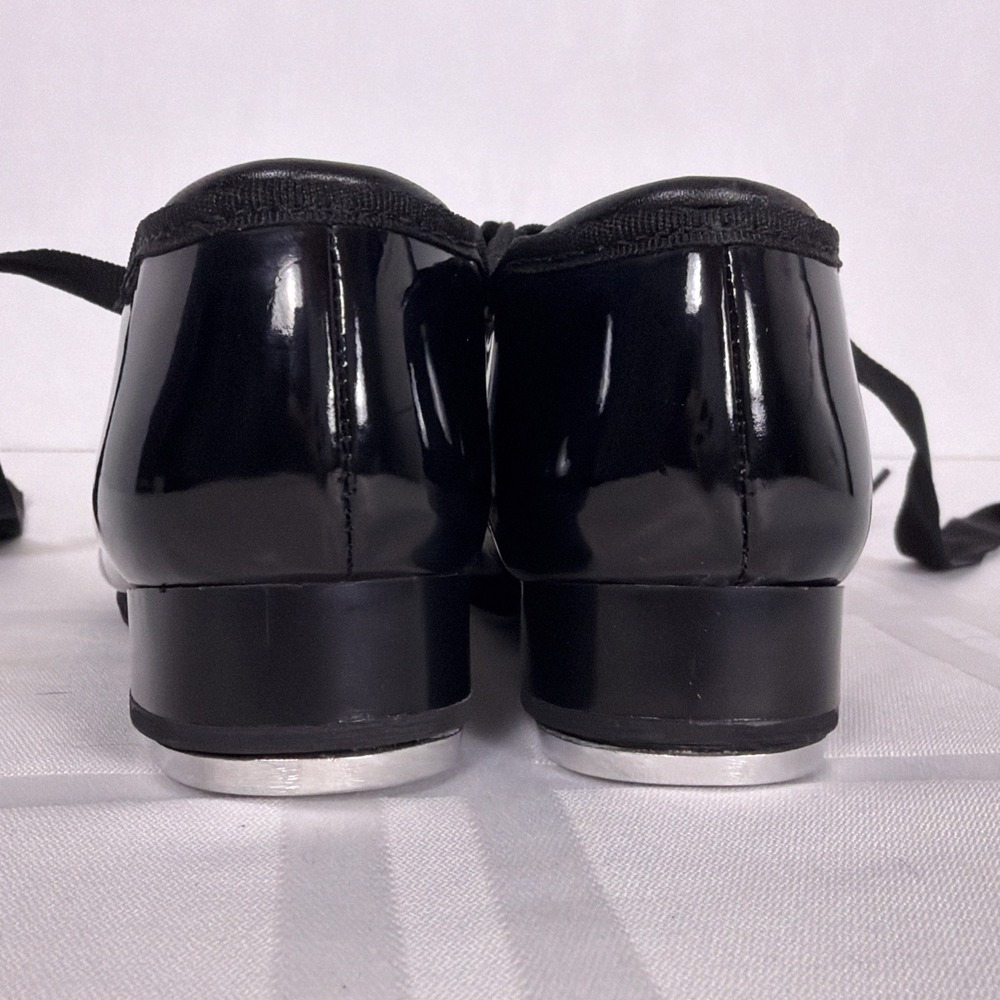 Weissman Ribbonette Tap Shoes - Girls size 8.5 Black - Picture 8 of 8